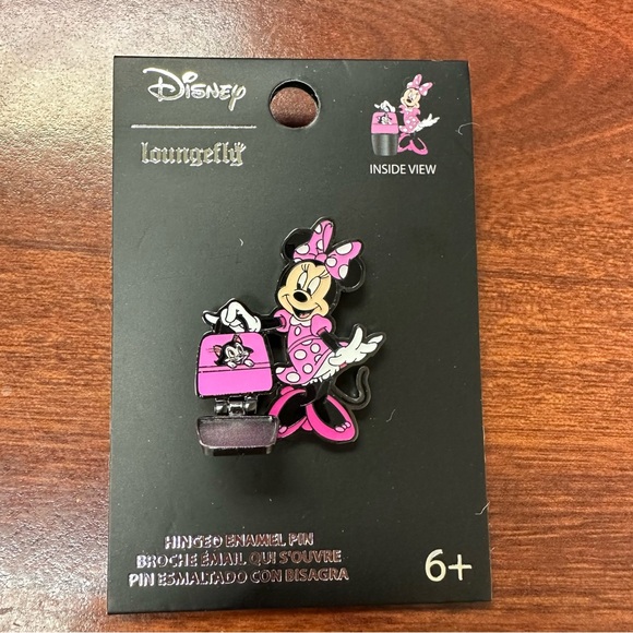 Disney Loungefly Pin - Minnie Mouse Purse - Figaro Cat - Hinged - Picture 2 of 2